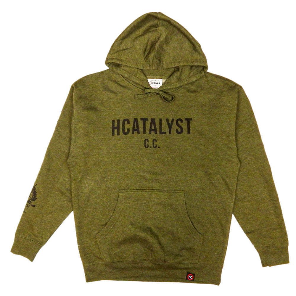 HC.GLF CLB CC Member Hoodie Army Heather TheHumanCatalyst